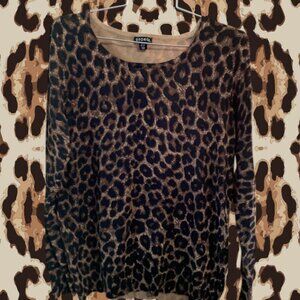 George Leopard Print Top